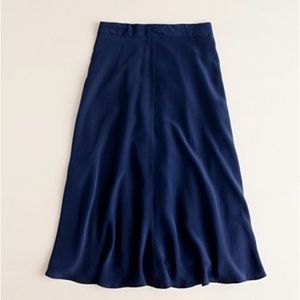 J. Crew Liquid Silk slip skirt